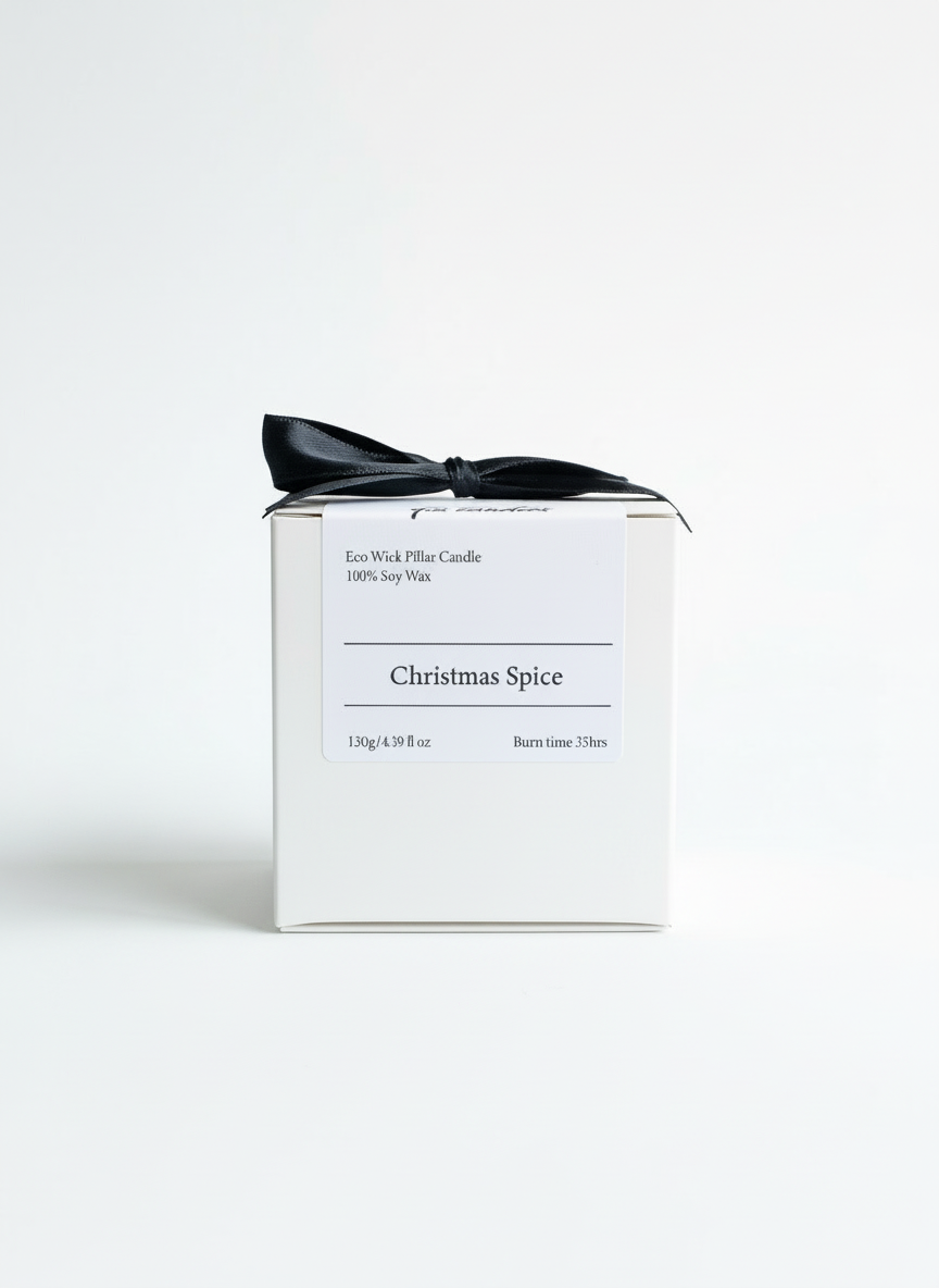 Christmas Spice Pillar Candle