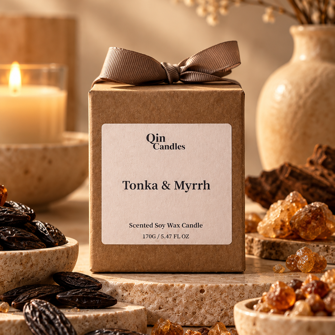 Tonka & Myrrh Candle - Inspired By Jo Malone