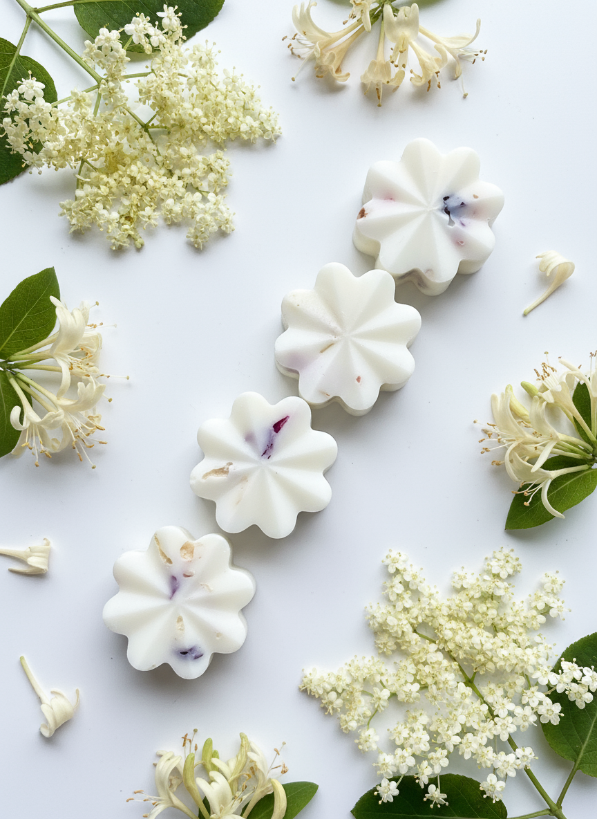 4  Winter Honeysuckle & Elderflower Wax Melts
