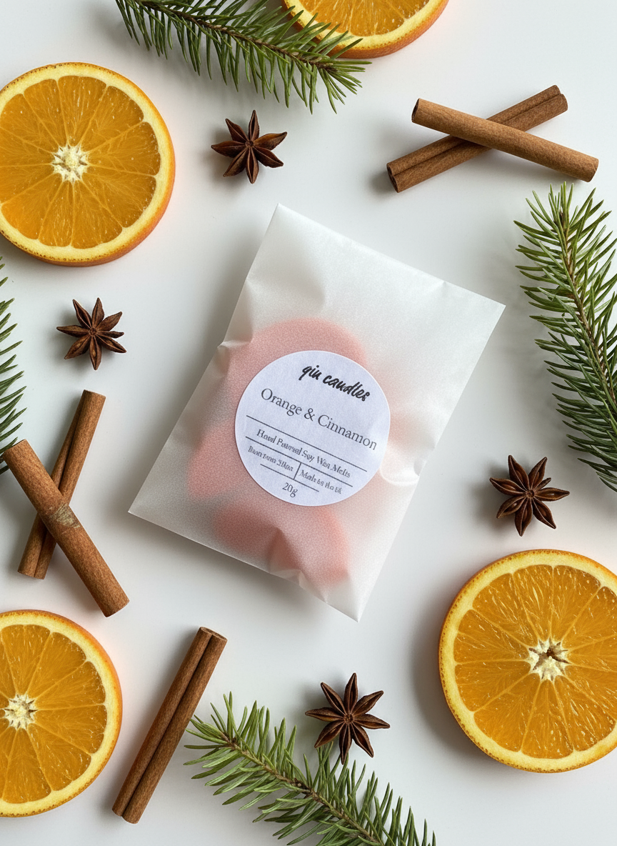 4 Orange & Cinnamon Wax Melts