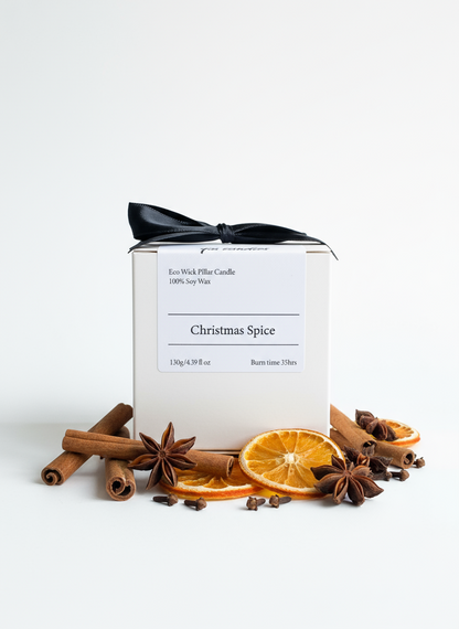 Christmas Spice Pillar Candle