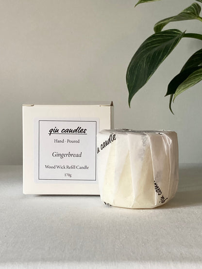 Gingerbread Wood Wick Refill Candle