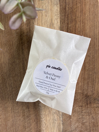 Velvet Peony & Oud Wax Melt