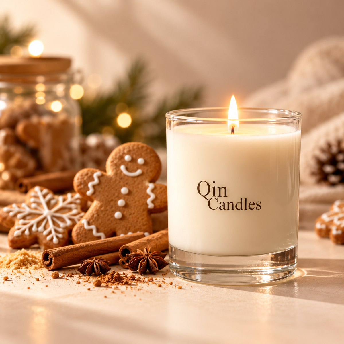 Gingerbread Candle