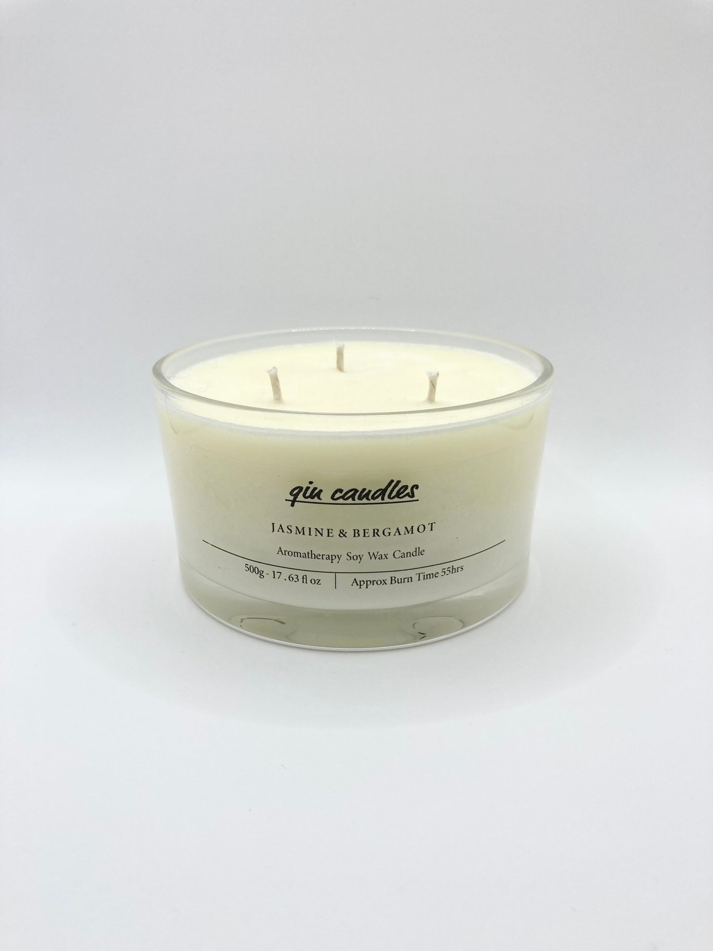 Aromatherapy Jasmine & Bergamot Triple Wick Candle